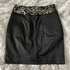 BeBe Kardashian Collection Tight Skirt, Black, Size 4